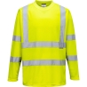 T-shirt manches longues haute visibilité classe 3 Jaune – Portwest S178