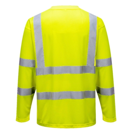 T-shirt manches longues haute visibilité classe 3 Jaune – Portwest S178