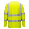 T-shirt manches longues haute visibilité classe 3 Jaune – Portwest S178