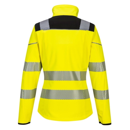 Veste softshell haute visibilité femme classe 2 Jaune/noir – Portwest PW381