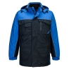Parka de travail imperméable matelassée bicolore Marine/royal – Portwest S562