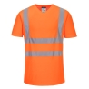 T-shirt haute visibilité col en V à empiècements aérés Orange – Portwest S179