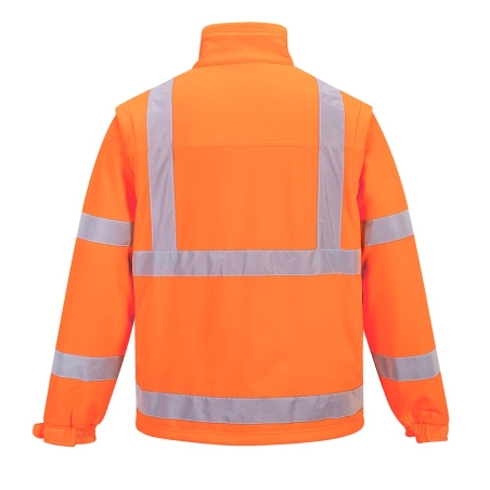Blouson softshell haute visibilité 3 couches classe 3 Orange – Portwest S428