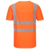 T-shirt haute visibilité col en V à empiècements aérés Orange – Portwest S179
