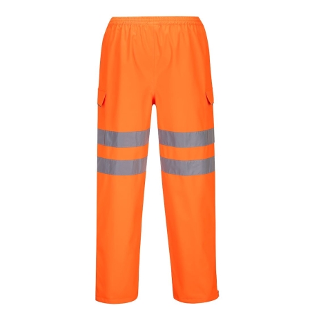 Pantalon imperméable haute visibilité coupe-vent classe 2 Orange – Portwest S597
