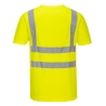 T-shirt haute visibilité col en V à empiècements aérés Jaune – Portwest S179