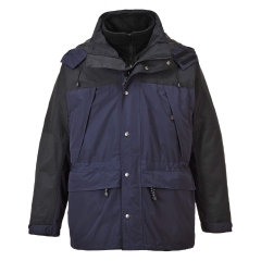 Parka 3 en 1 imperméable respirante avec polaire amovible Marine – Portwest S532