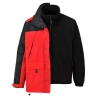 Parka 3 en 1 imperméable respirante avec polaire amovible Rouge – Portwest S532