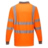 Polo manches longues haute visibilité coton majoritaire Orange – Portwest S271