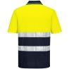 Polo haute visibilité léger manches courtes classe 1 Jaune/marine – Portwest S175