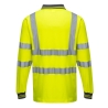 Polo manches longues haute visibilité coton majoritaire Jaune – Portwest S271