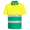 Polo haute visibilité léger manches courtes classe 1 Jaune/théal – Portwest S175