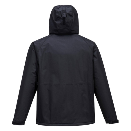 Parka isolante imperméable rip-stop capuche cachée Noir – Portwest S505