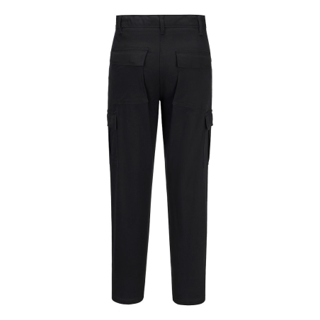 Pantalon cargo slim stretch femme multipoches Noir – Portwest S233