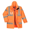 Parka haute visibilité imperméable classe 3 multipoches Orange – Portwest S590
