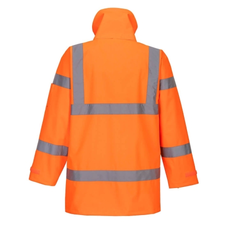 Parka haute visibilité imperméable classe 3 multipoches Orange – Portwest S590