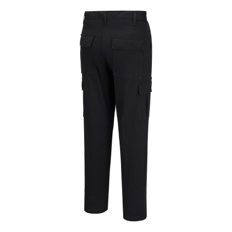 Pantalon cargo slim stretch femme multipoches Noir – Portwest S233