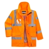 Parka haute visibilité imperméable classe 3 multipoches Orange – Portwest S590
