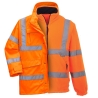 Parka haute visibilité imperméable classe 3 multipoches Orange – Portwest S590