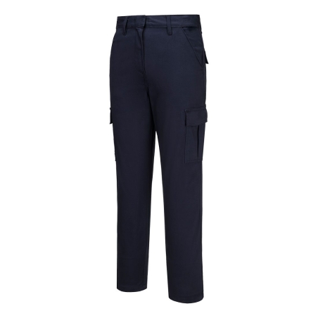 Pantalon cargo slim stretch femme multipoches Marine – Portwest S233