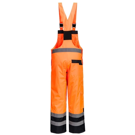 Cotte bicolore matelassée haute visibilité classe 2 Orange – Portwest S489