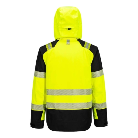 Veste de pluie haute visibilité PW3 à enfiler 3 couches Jaune/noir – Portwest T161