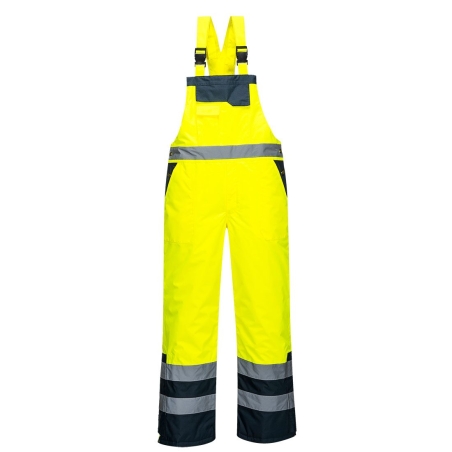 Cotte bicolore matelassée haute visibilité classe 2 Jaune – Portwest S489