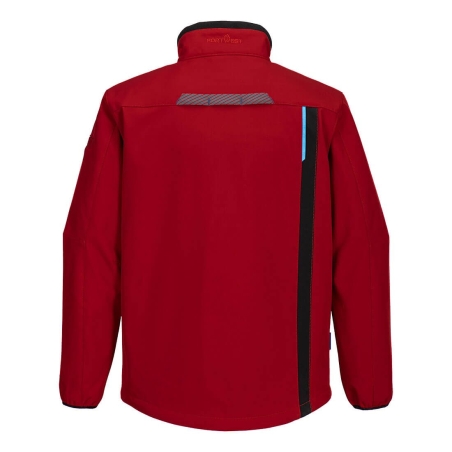 Veste softshell 3 couches coupe-vent imperméable respirante Rouge foncé – Portwest T750