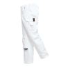 Pantalon peintre coton multipoches ceinture semi-élastiquée Blanc – Portwest S817