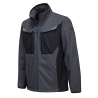Veste softshell 3 couches coupe-vent imperméable respirante Gris métal – Portwest T750