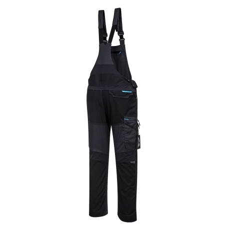 Cotte à bretelles poly-coton multipoches WX3 Gris métal – Portwest T704