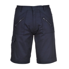 Bermuda de travail multipoches ceinture élastiquée Marine – Portwest S889