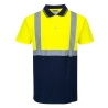 Polo haute visibilité bicolore classe 1 Jaune/marine – Portwest S479