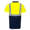 Polo haute visibilité bicolore classe 1 Jaune/marine – Portwest S479