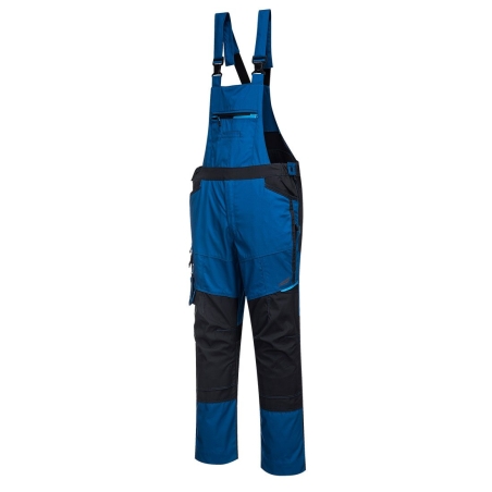 Cotte à bretelles poly-coton multipoches WX3 Bleu persan – Portwest T704