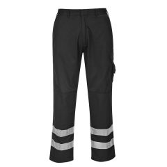 Pantalon de travail haute visibilité bandes rétroréfléchissantes Noir – Portwest S917