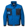 Veste de travail toile poly-coton extensible multipoches Bleu persan – Portwest T703