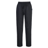 Pantalon de cuisine coton maille aérée extensible multipoches Noir – Portwest C076