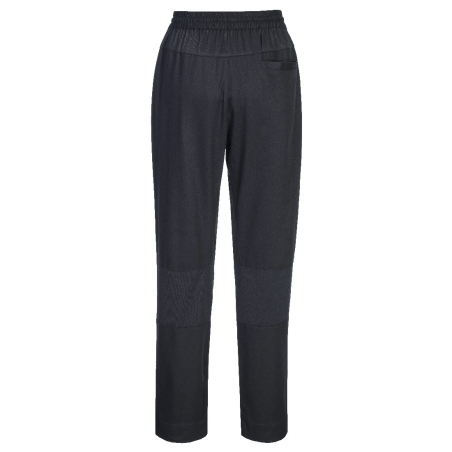 Pantalon de cuisine coton maille aérée extensible multipoches Noir – Portwest C076