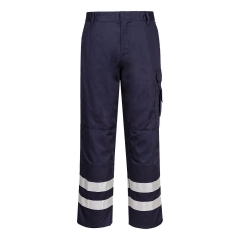 Pantalon de travail haute visibilité bandes rétroréfléchissantes Marine – Portwest S917