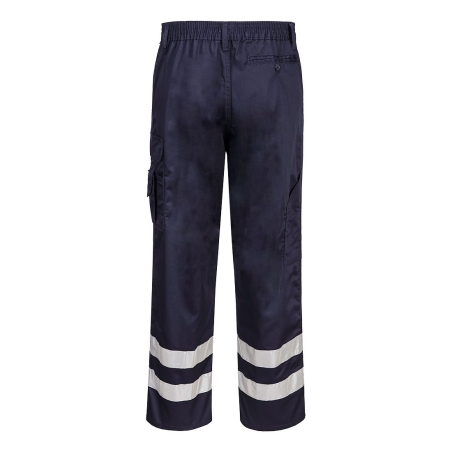 Pantalon de travail haute visibilité bandes rétroréfléchissantes Marine – Portwest S917