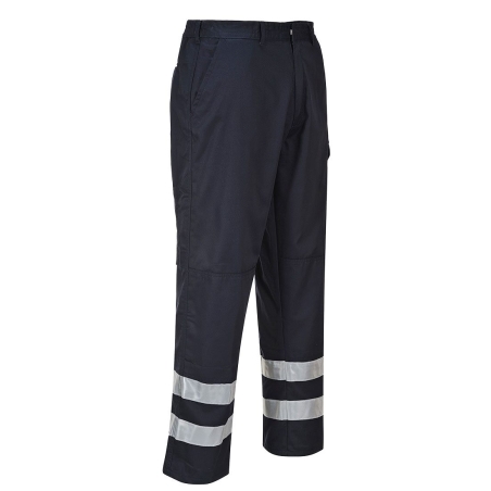 Pantalon de travail haute visibilité bandes rétroréfléchissantes Marine – Portwest S917