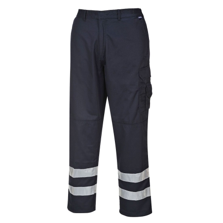 Pantalon de travail haute visibilité bandes rétroréfléchissantes Marine – Portwest S917