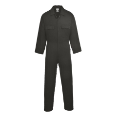 Combinaison de travail coton multipoches élastiquée Noir – Portwest S998