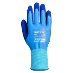 Gant enduit latex double trempage protection liquides Bleu – Portwest AP80