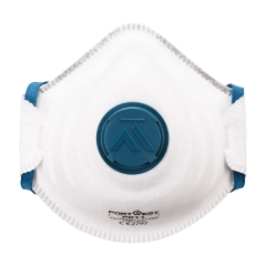 Masque FFP2 à valve haute performance Blanc – Portwest P211, boîte de 10 masques