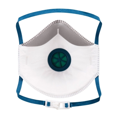 Masque FFP2 à valve haute performance Blanc – Portwest P211, boîte de 10 masques