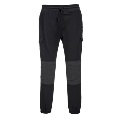 Pantalon de travail ajusté stretch multipoches genoux renforcés Noir – Portwest T803