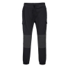 Pantalon de travail ajusté stretch multipoches genoux renforcés Noir – Portwest T803