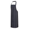 Tablier à bavette boucher coton sans poche Marine/blanc – Portwest S839